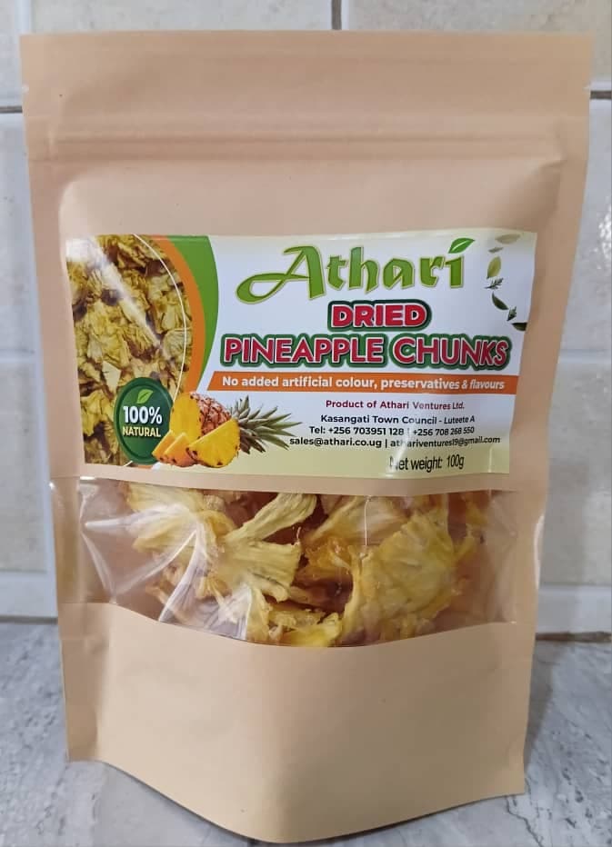 Dried Pineapple Chunks 100g