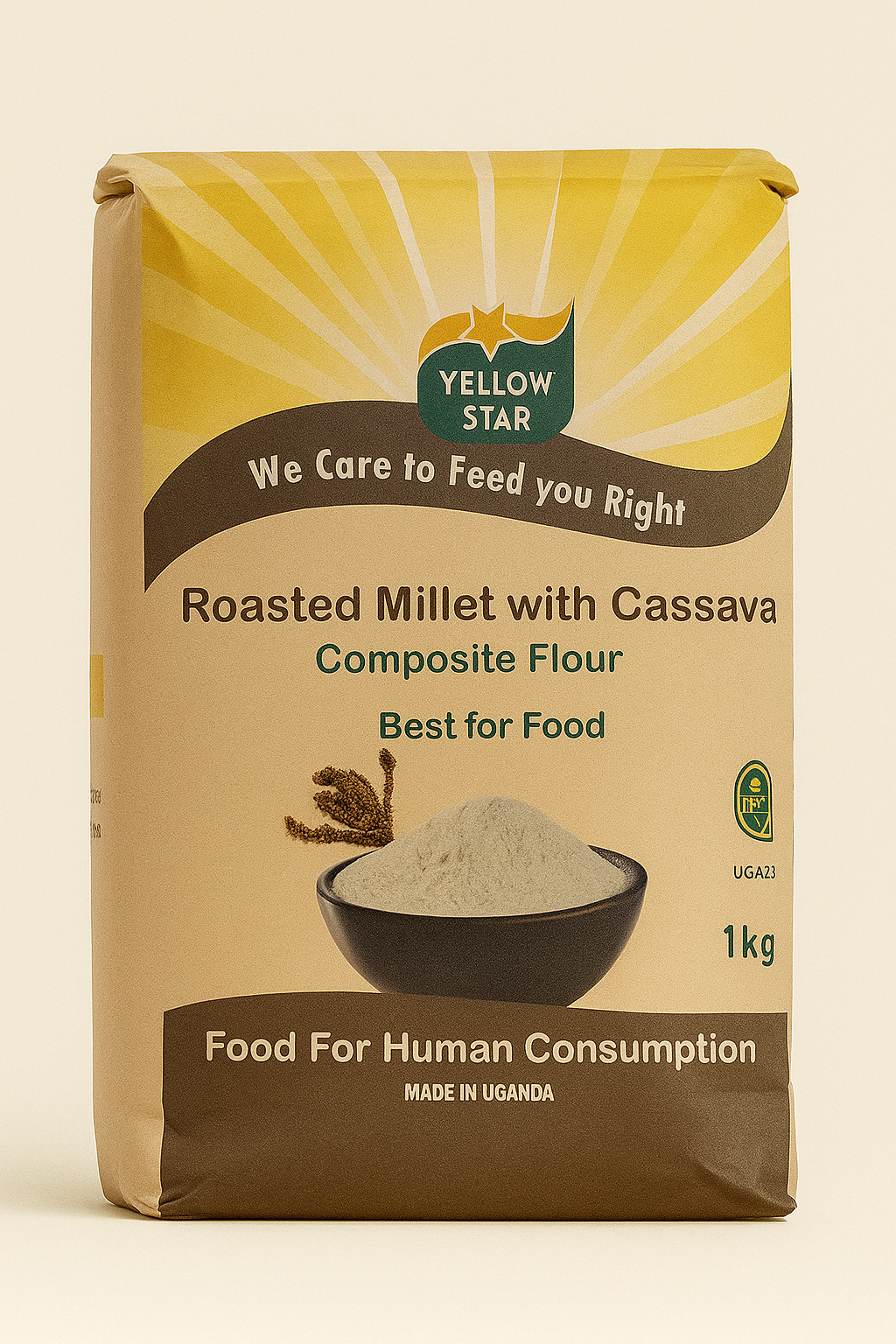 Roasted Millet with cassava